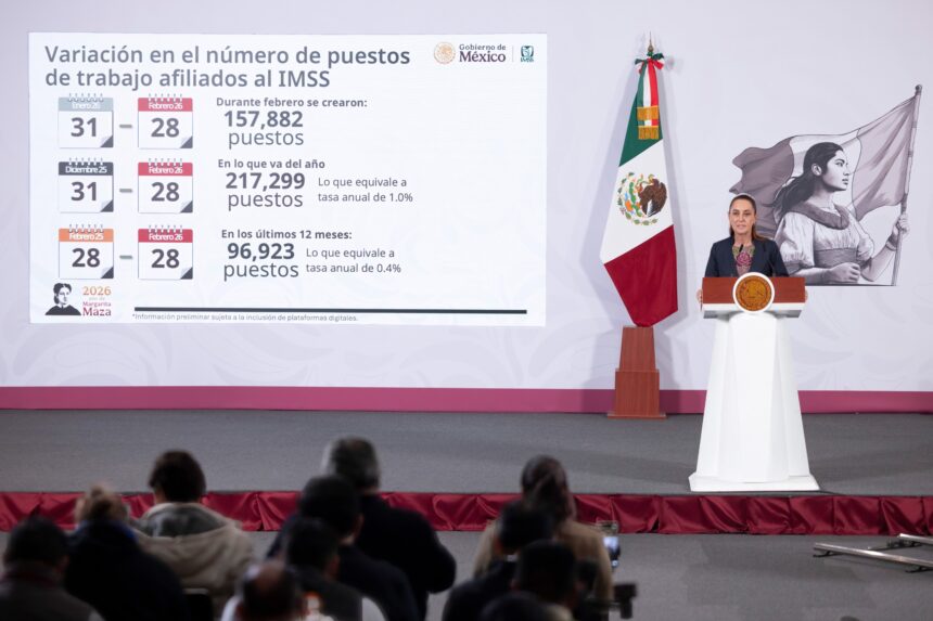 México registra récord histórico de empleo formal ante el IMSS