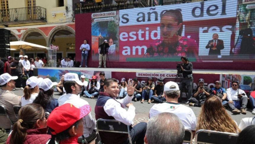 Puebla respalda a Sheinbaum en aniversario de su triunfo