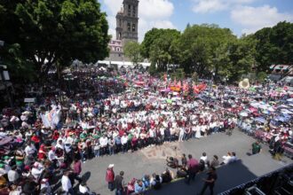 Más de 37 mil apoyan a Sheinbaum en aniversario en Puebla
