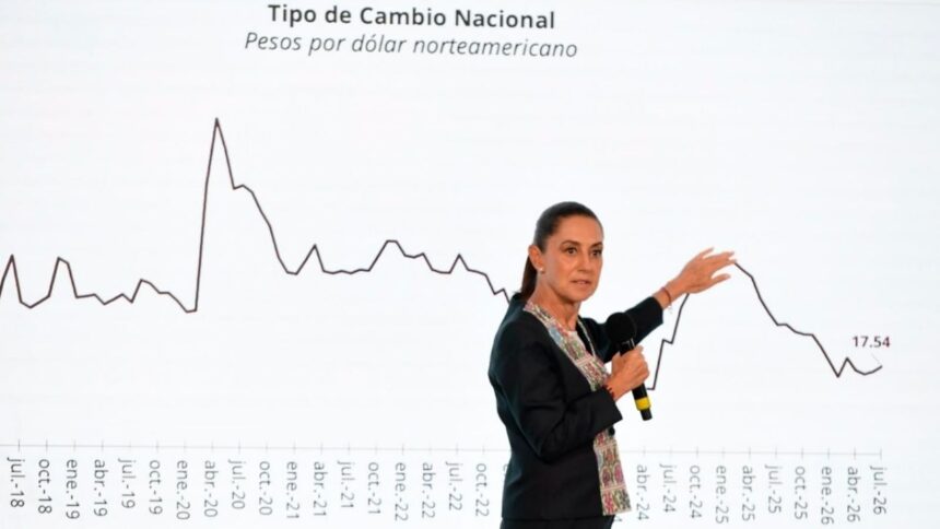 Sheinbaum resalta fortaleza del peso tras revisión del T-MEC
