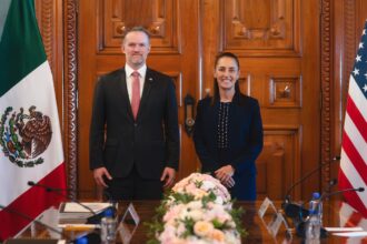 Sheinbaum y EE.UU. avanzan en revisión del T-MEC en Palacio Nacional