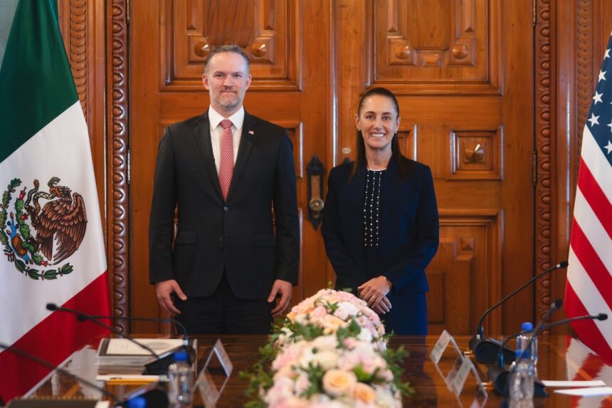 Sheinbaum y EE.UU. avanzan en revisión del T-MEC en Palacio Nacional