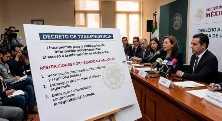 Sheinbaum prepara decreto de transparencia con límites por seguridad