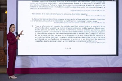 Sheinbaum decreta nuevas reglas de transparencia en Gobierno Federal