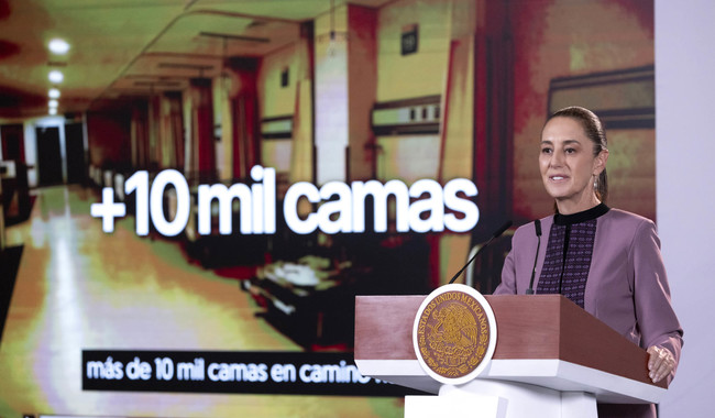 Sheinbaum anuncia inversión récord y 12 mil camas nuevas en salud